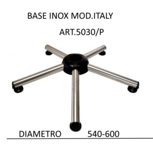 Base in acciaio inox aisi 304 mod.ITALY  Art.5030/P