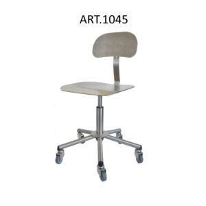 SEDIA GIREVOLE IN ACCIAIO  INOX ART.1045